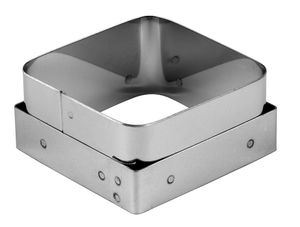 Matfer Stainless Steel Square Savarin Cake Cutter 7cm For Flexipan 336135 - 11512-13 - 1