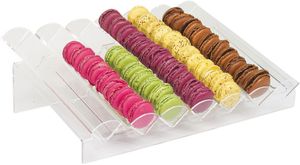 Pmma Macaroon Display Tray 7 Rows Tilted 460x33x14.5cm - 11255-01 - 1