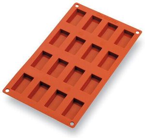 Gastroflex Mould Tray Gn 1/3 325x176 16 Financier Cakes 4.9x2.6cm - 10576-01 - 1