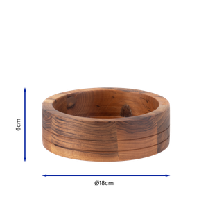 Bonzer Buffet Straight Bowl - Small - Walnut Ø18 x H 6 cm - 13095-04 - 3