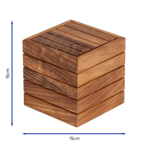 Bonzer Box Riser - Small - Walnut 15 x 15 x H 15 cm - 13099-07 - 3