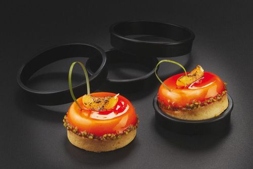 Exoglass Exoglass Non-stick Monobloc Tart Ring 18cm Height 2.5cm - 10927-10 - 2