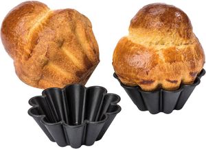 Exoglass 12 Exoglass Brioche Moulds 10 Ribs 7.5cm - 12894-02 - 1