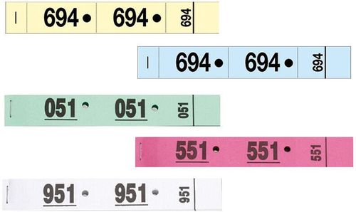 Cloakroom Tickets Pink (x50) - 010469 - 2