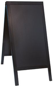 Woody Sandwich Board Sign Black 129.5x70cm - 012102 - 1