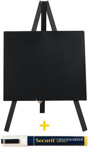 Tripod Mini-table Chalkboard Black With Chalk Pen 24x15cm - 012326 - 1
