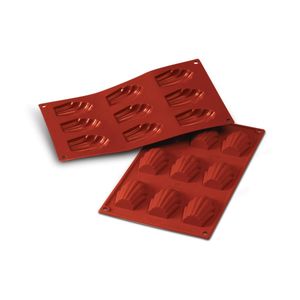Silikomart Mould Sheet - SF032 - 9 Madeleine Mould 68x45x17mm - 12250-71 - 3