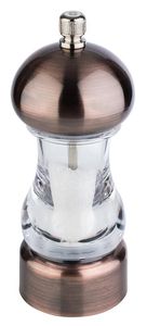 Baroque Salt Mill Brushed Copper Finish H 15cm - 061431 - 3