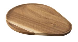Droplet Shaped Acacia Tray 30x24cm - 072190 - 1