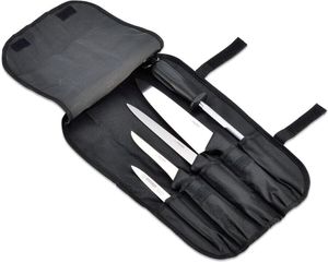 5-piece Black Nylon Knife Case - 124011 - 1