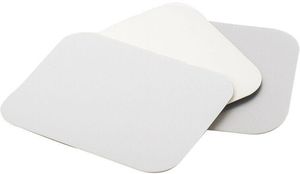 Box Of 1,000 (10 Packets Of 100) Cardboard Lids, Aluminised On One Side, For Containers Bv470 140x113 Mm - 361411 - 1