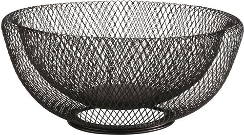 Black Lacquered Wire Baskets Ø 31 H 14 - 408553 - 1