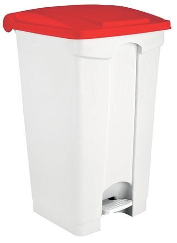 Pedal Bin With Red Lid For Stores 90 L - 409593 - 1