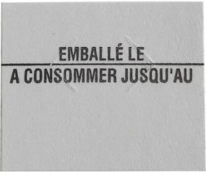 Box Of 8 Rolls Of 1,750 Labels For Number Labeller 1 Line Pre-printed - 468952 - 1