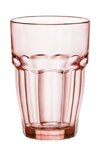 Rock Bar Tempered Glass Lounge Tumbler 37 Cl Pink - 531212 - 1