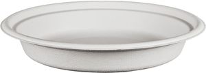 Box Of 400 (8 Bags Of 50) Fibre Plates Ø 20.8cm Height 3.4cm 70 Cl - 707807 - 1