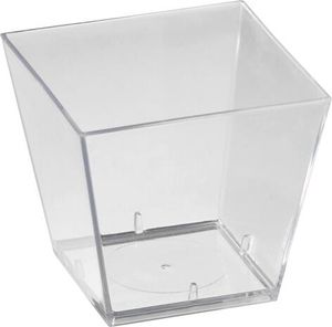 Box Of 600 (6 Bags Of 100) Square Clear Polystyrene Verrines For Appetisers 49x49 Mm 6 Cl - 705150 - 1