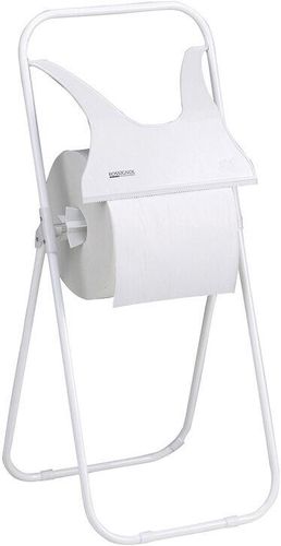 White Epoxy Steel Folding Toilet Roll Holder 400x70x950 Mm - 730021 - 1