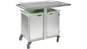 Ulysse Breakfast Trolley - 2x6 Gn 1/1 - With Imitation Stainless Steel Doors - With Imitation Stainless Steel Side Panels - 788213 - 1