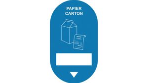 "papier Carton" Signage With Cut-out For Digital Display - Blue - 859721 - 1