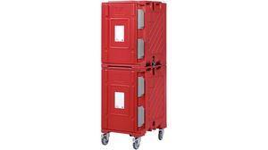 Sherpa Multi-standard Insulated Container 2 Units With Wheels - 346 L - With Rack Gn 1/1 18 Shelves - 823107 - 1