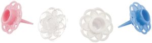Packet Of 100 Candle Holders In Assorted Colours For Ø 6-8 Mm Candles - 910146 - 1