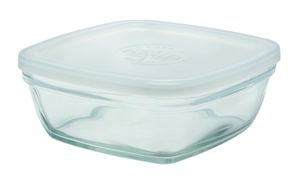 Fresh Box Square Food Container 11x11cm, 30 Cl With Clear Lid - 991824 - 1