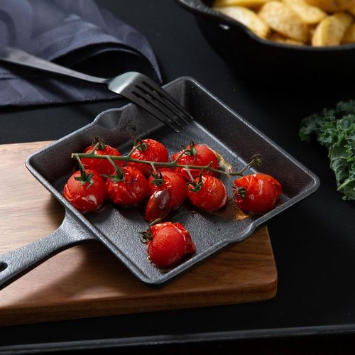 Olympia Cast Iron Square Pan 155x225mm - JF044 - 5