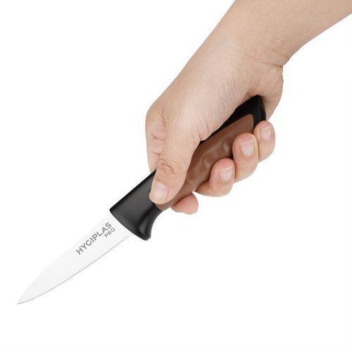 Hygiplas Pro Paring Knife Brown 9.3cm - JD227 - 2