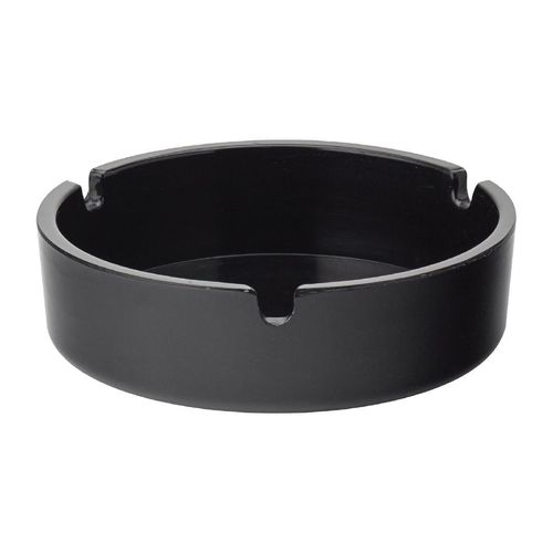 Utopia Melamine Ashtrays Black 100mm (10 Pack) - FG854 - 1