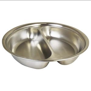 2-Div Round Food Pan W36100 & X32681G Chafer - 21682 - 1