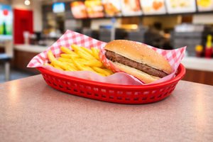Fast Food Basket Pk 6 Red 26 X 18Cm
27.3X17.6X3.5Cm - FFB-107R - 3