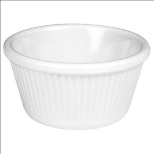 Ramekin White Ribbed 1Oz Pack 12 - M100W-12 - 1