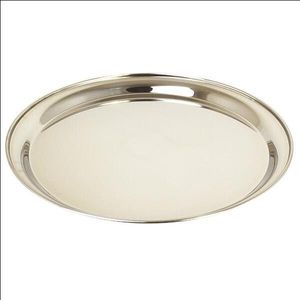Tray Round Stainless Steel 40Cm 16In - 6446-40 - 1