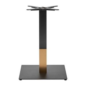 Boston Sleek Large Square Dining Table Base Black & Gold - JK455 - 1