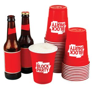 Custom Branded Red Party Cups (455ml/16oz) - C1803 - 2