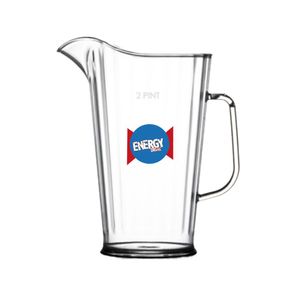 Custom Branded Plastic Jug Pitcher (1.1 Litre/2 Pint) - C1138 - 1