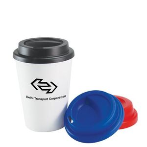 Custom Branded Plastic Double Wall Take Out Coffee Cup (340ml/12oz) - C4842 - 1