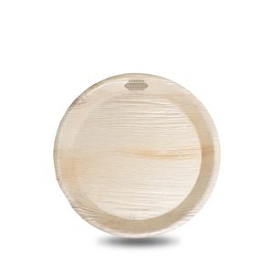 Custom Branded Round Palm Leaf Plate (20cm) - C5850 - 2
