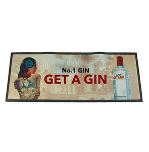 Custom Branded Large Premium Rubber Bordered Bar Runner (89x24cm) - C1786 - 1