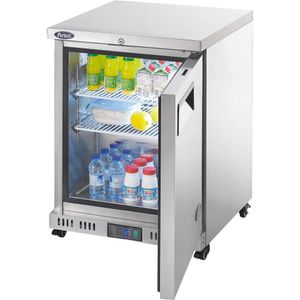 Atosa MBC24R Single Door Undercounter Fridge Cabinet, 145 Litres - MBC24R - 1