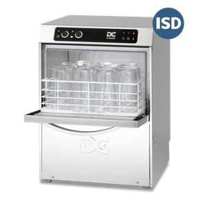 DC SG35ISD Standard Range 350mm Basket Frontloading Commercial Glasswasher with Integral Water Softener and Drain Pump, 14 Pint Capacity - SG35ISD - 1