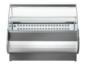 Sterling Pro SALINA80/200VCC Curved Glass Serveover Counter, 2000mm - SALINA80-200VCC - 3