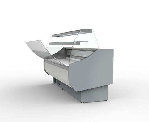 Coreco CVED-8-30-C Curved Glass Serveover, 2995mm - CVED-8-30-C - 4