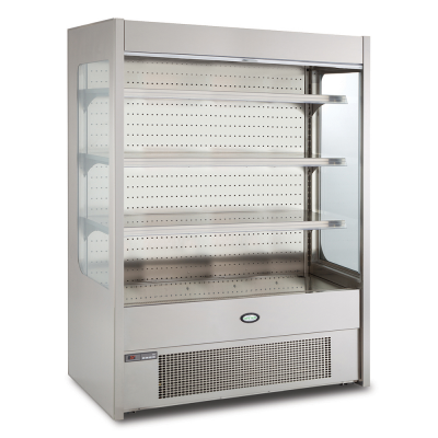 Foster FMSLIM1500NG/18-158 Slimline Multideck with Nightblind and Glass End Panels, 1500mm - 18-158 - 1