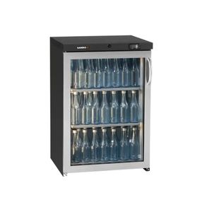 Gamko LG3-150LGCS Maxiglass Low Height Stainless Steel Framed Glass Door Bottle Cooler, 125 Litres - LG3-150LGCS - 1