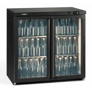Gamko LG3-250G Maxiglass Low Height Glass Double Door Bottle Cooler, 204 Litres - LG3-250G - 1