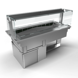 Moffat D4RWSL Drop-In, Refrigerated Well Model with Square Glass Open Front Gantry - D4RWSL - 1