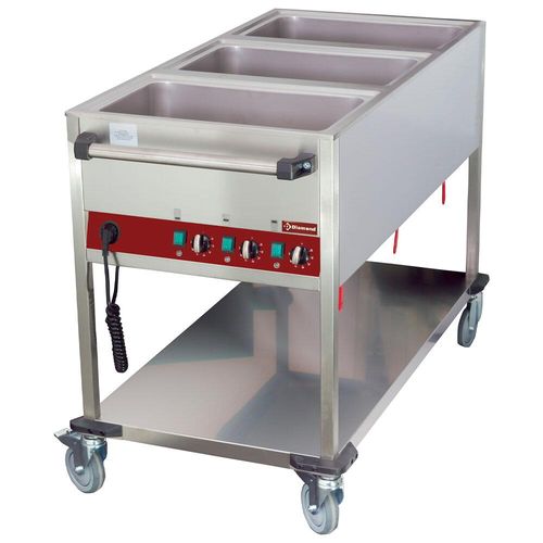 Diamond CT331/D-N Heated 3 Temperature Trolley - CT331-D-N - 1