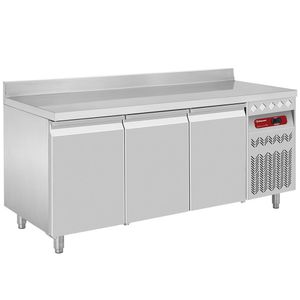 Diamond DT178/P9A 3 Door Refrigerated Preparation Counter with Splashback, 405 Litres - DT178-P9A - 1